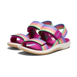 Sale Big Kids' Elle Backstrap | Rainbow/Festival Fuchsia Kids Sandals