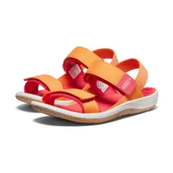 New Big Kids' Elle Backstrap | Tangerine/Cayenne Kids Sandals