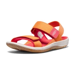 New Big Kids' Elle Backstrap | Tangerine/Cayenne Kids Sandals