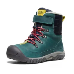 Best Big Kids' Kanibou Waterproof Winter Boot | Deep Lagoon/Jazzy Kids Boots
