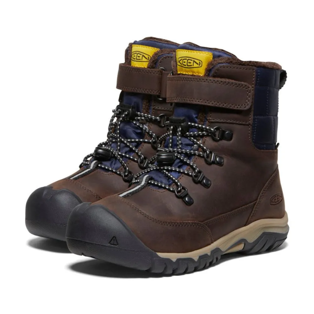 Outlet Big Kids' Kanibou Waterproof Winter Boot | Java/Naval Academy Kids Boots