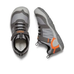 Clearance Big Kids' Knotch Peak Sneaker | Magnet/Safety Orange Kids Shoes