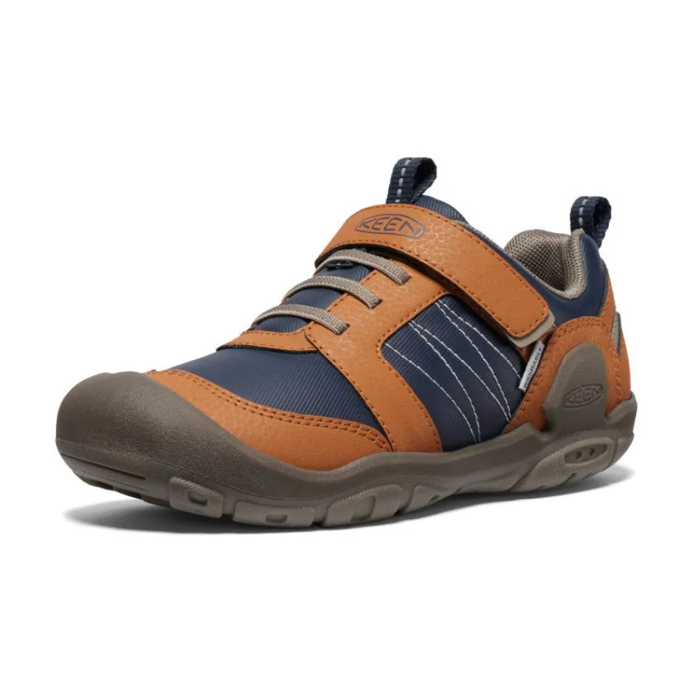 Hot Big Kids' Knotch Peak Sneaker | Maple/Sky Captain Kids Shoes