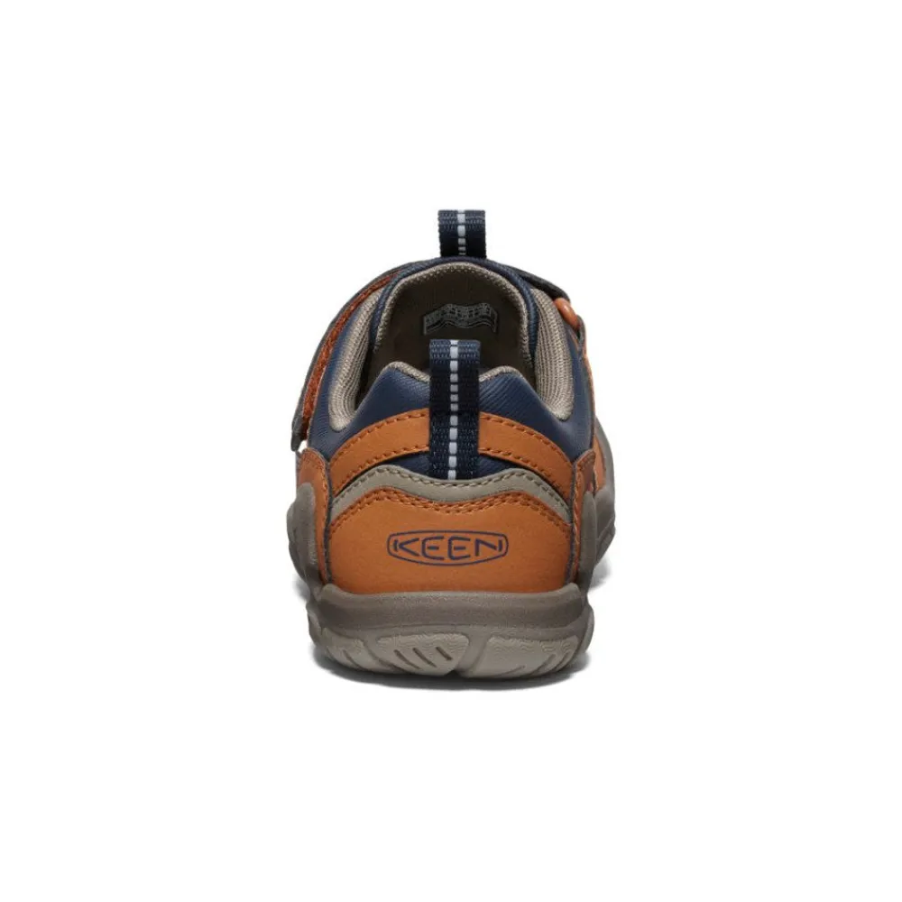 Hot Big Kids' Knotch Peak Sneaker | Maple/Sky Captain Kids Shoes