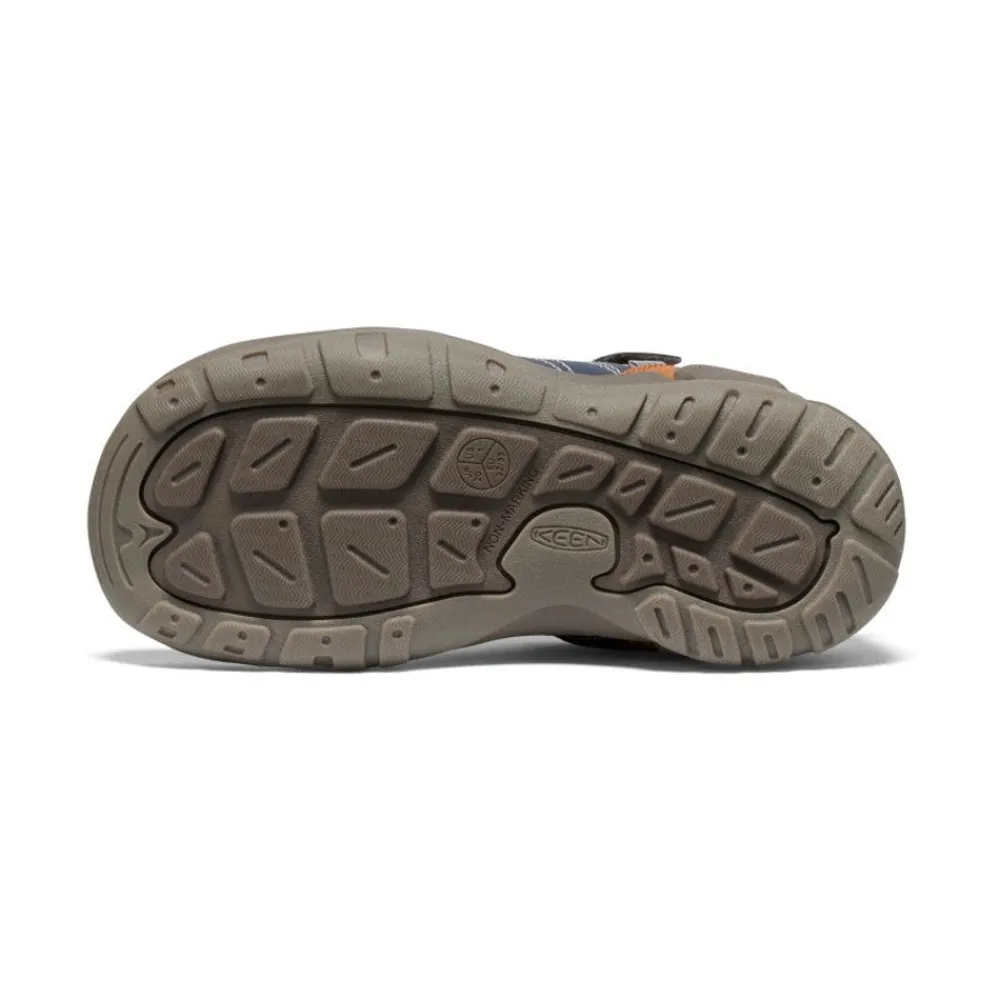 Hot Big Kids' Knotch Peak Sneaker | Maple/Sky Captain Kids Shoes