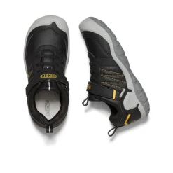 Hot Big Kids' Knotch Peak Sneaker | Black/ Yellow Kids Shoes
