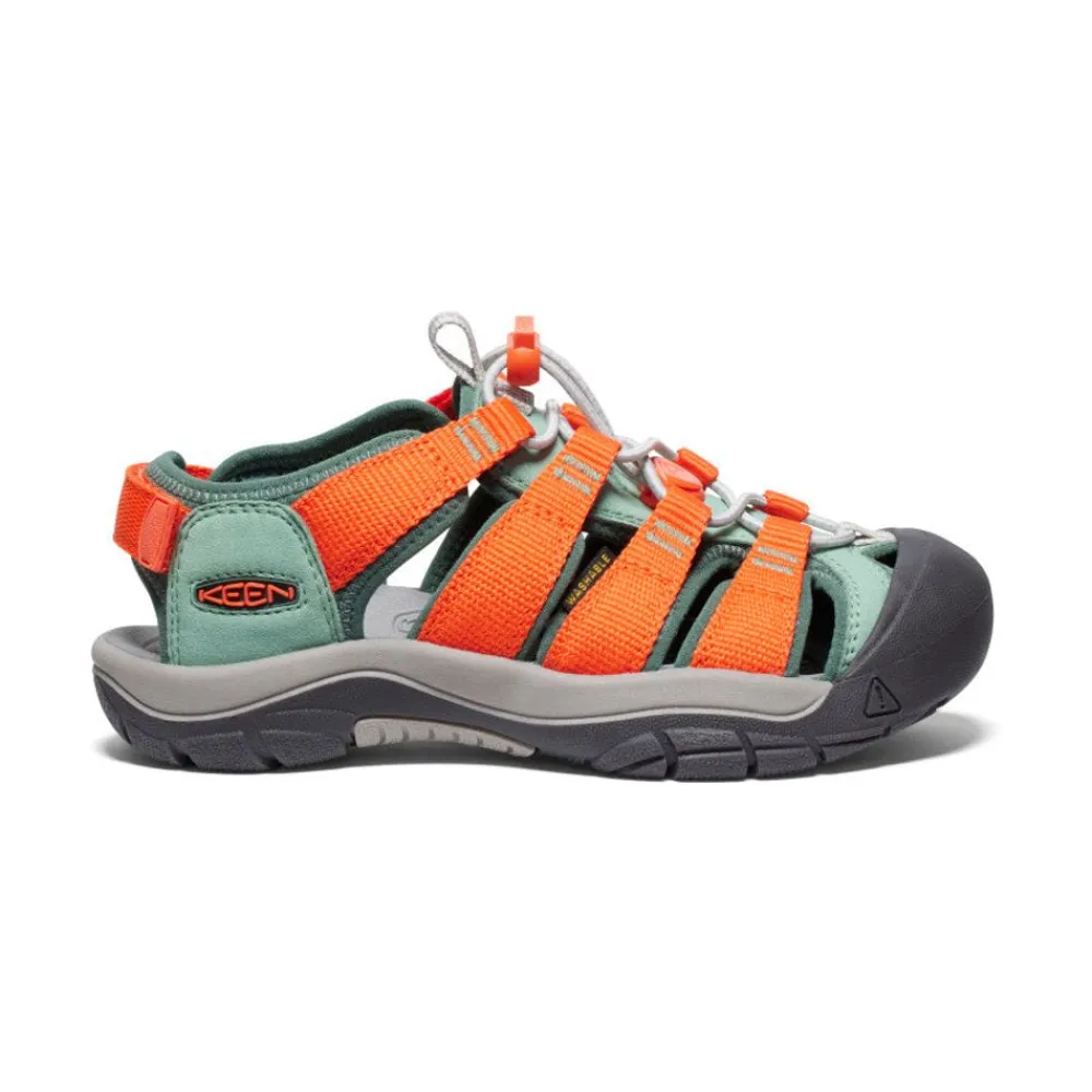Online Big Kids' Newport Boundless Sandal | Granite Green/Scarlet Ibis Kids Sandals