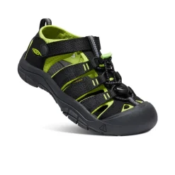 Outlet Big Kids' Newport H2 | Black/Lime Green Kids Sandals