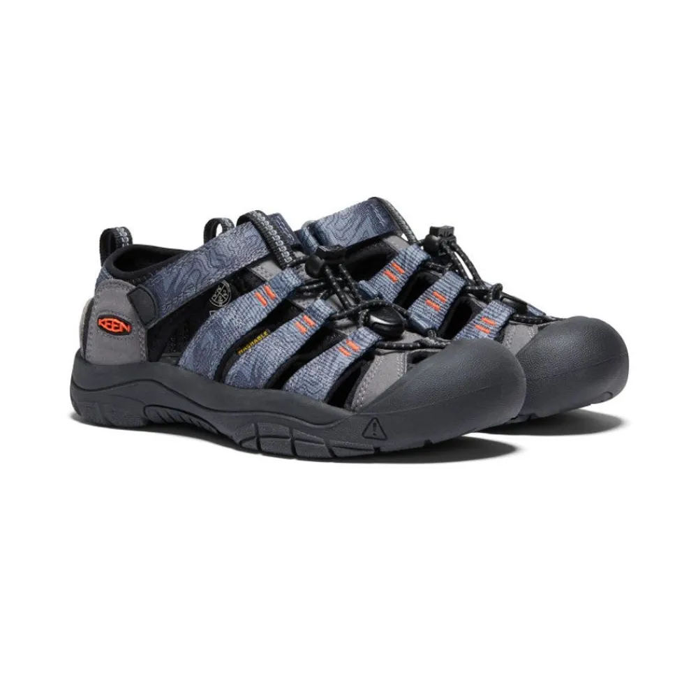 New Big Kids' Newport H2 | Steel Grey/Black Kids Sandals
