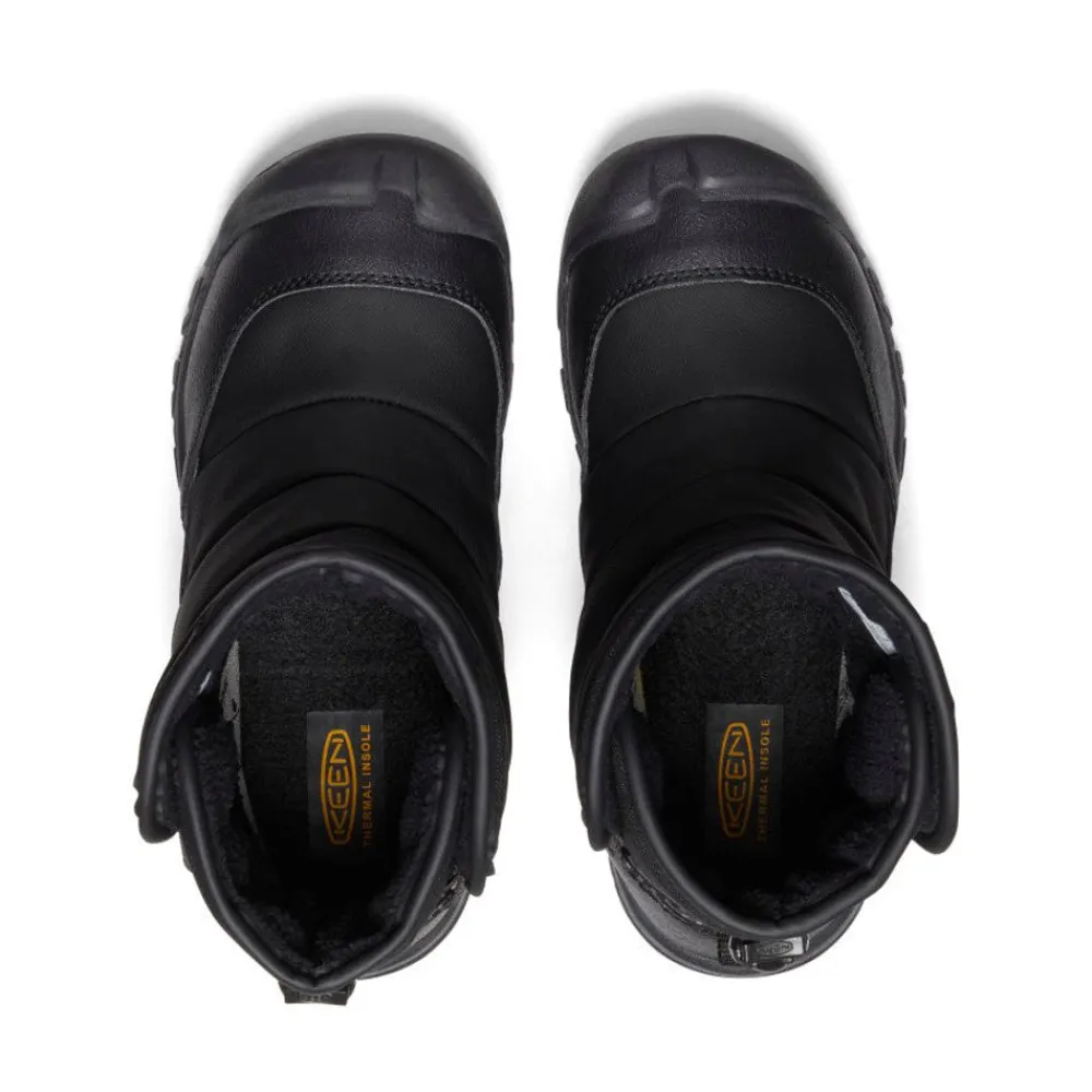 Hot Big Kids' Puffrider Waterproof Winter Boot | Black/Steel Grey Kids Boots