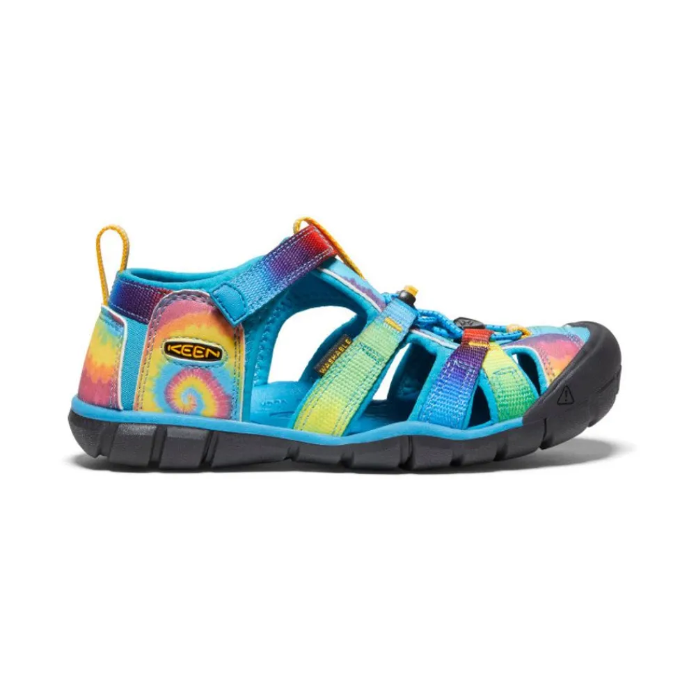 Fashion Big Kids' Seacamp Ii Cnx | Vivid Blue/Original Tie Dye Kids Sandals