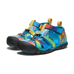 Fashion Big Kids' Seacamp Ii Cnx | Vivid Blue/Original Tie Dye Kids Sandals