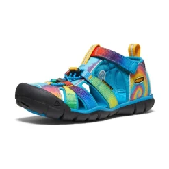 Fashion Big Kids' Seacamp Ii Cnx | Vivid Blue/Original Tie Dye Kids Sandals