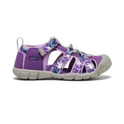 New Big Kids' Seacamp Ii Cnx | Camo/Tillandsia Purple Kids Sandals