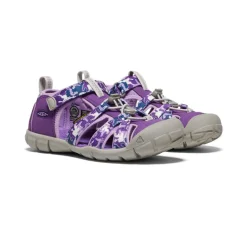 New Big Kids' Seacamp Ii Cnx | Camo/Tillandsia Purple Kids Sandals