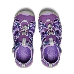 New Big Kids' Seacamp Ii Cnx | Camo/Tillandsia Purple Kids Sandals