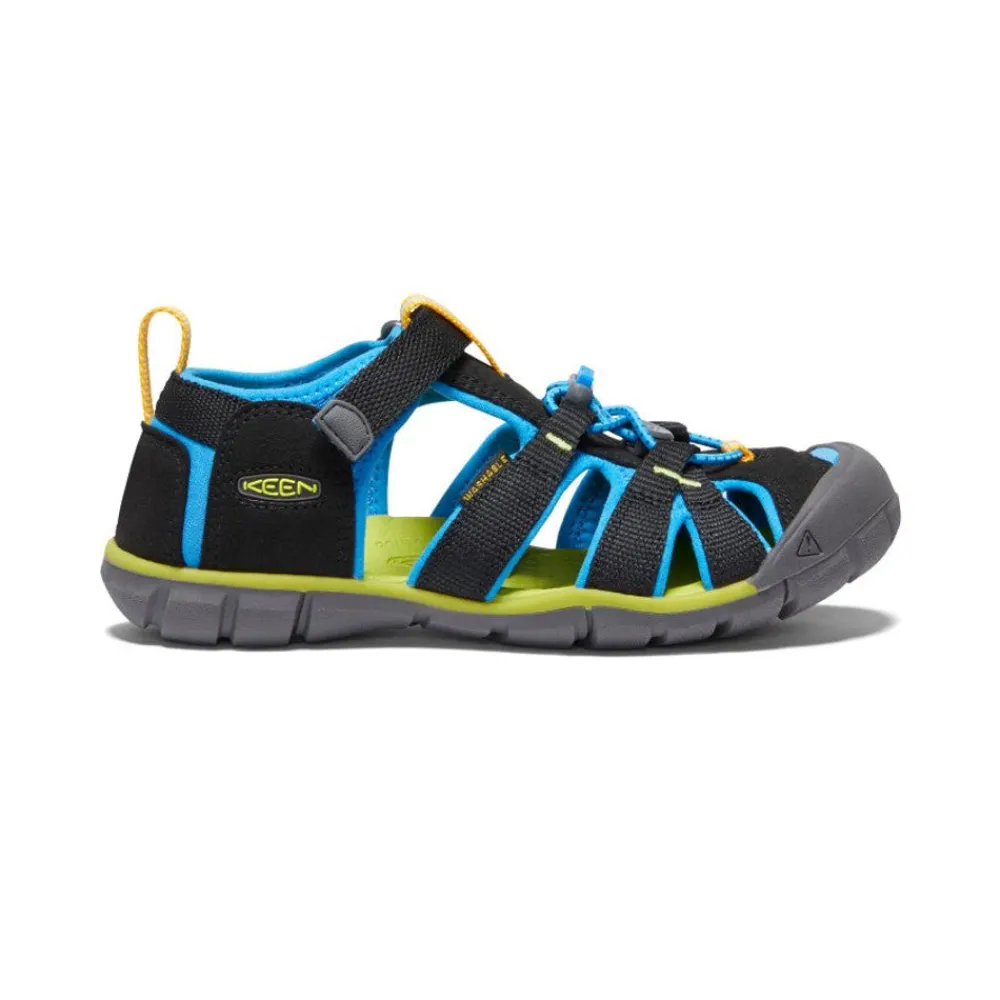 Discount Big Kids' Seacamp Ii Cnx | Black/Brilliant Blue Kids Sandals