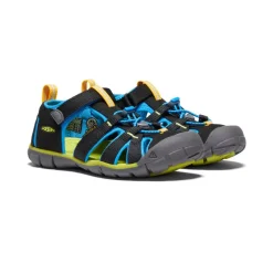 Discount Big Kids' Seacamp Ii Cnx | Black/Brilliant Blue Kids Sandals