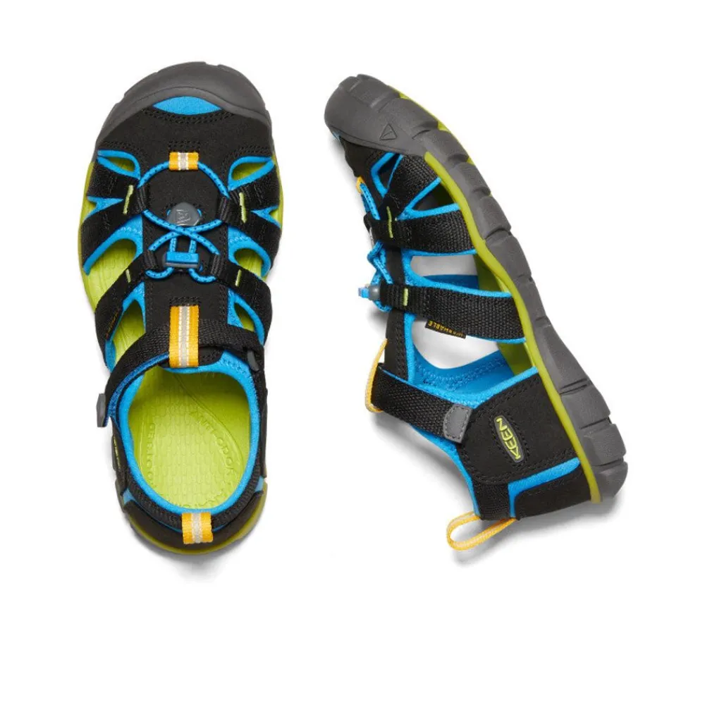 Discount Big Kids' Seacamp Ii Cnx | Black/Brilliant Blue Kids Sandals