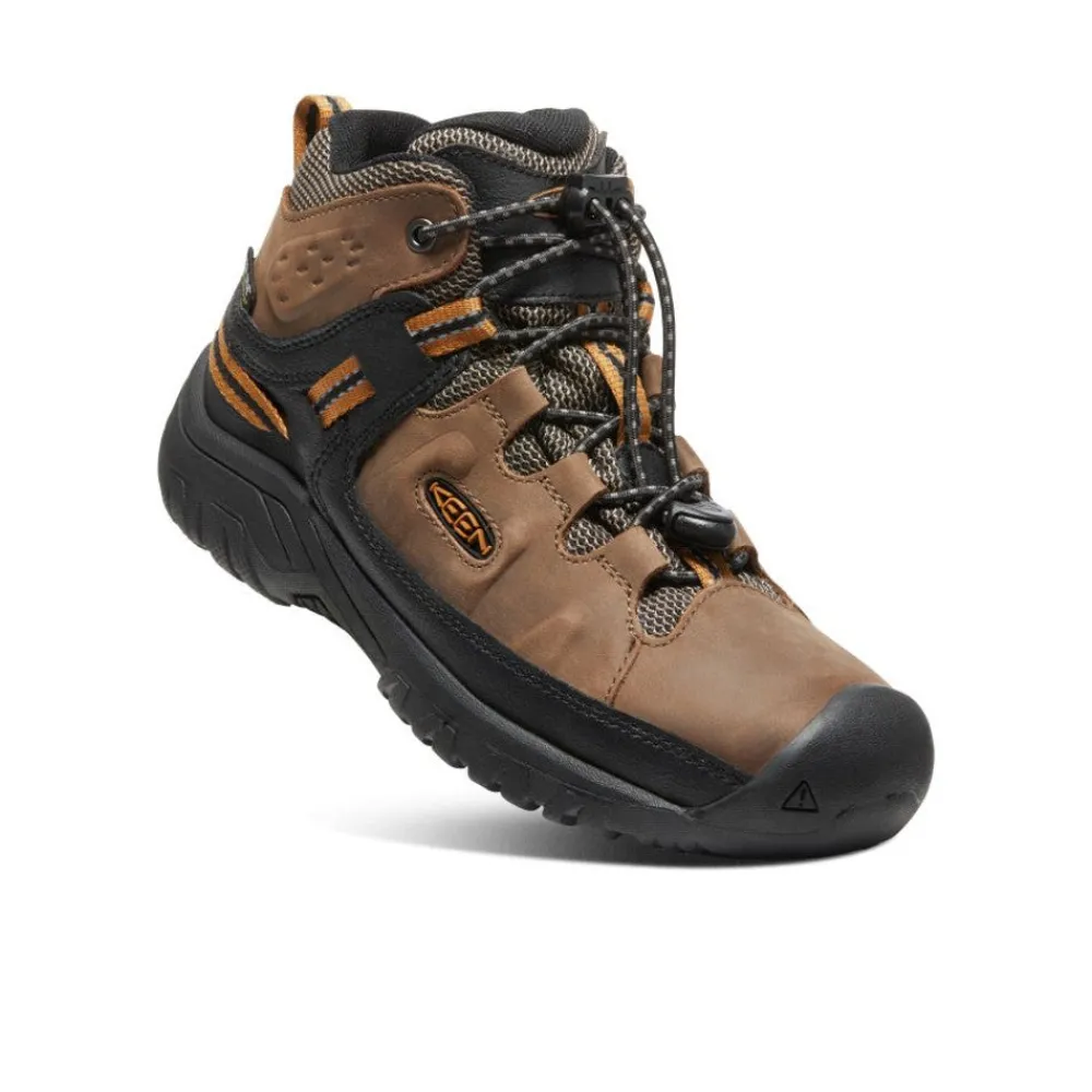 Hot Big Kids' Targhee Waterproof Boot | Dark Earth/Golden Brown Kids Boots