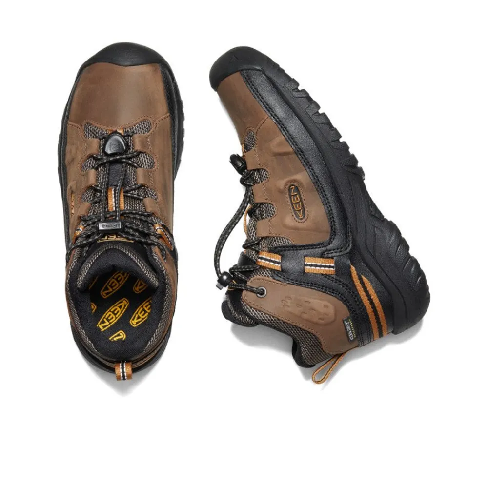 Hot Big Kids' Targhee Waterproof Boot | Dark Earth/Golden Brown Kids Boots