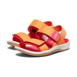 New Little Kids' Elle Backstrap | Tangerine/Cayenne Kids Sandals