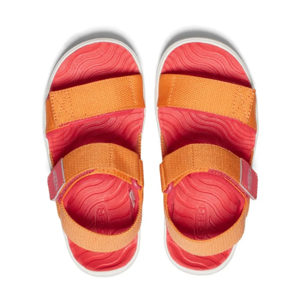 New Little Kids' Elle Backstrap | Tangerine/Cayenne Kids Sandals