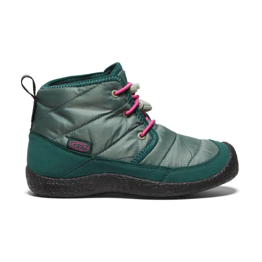 Fashion Little Kids' Howser Ii Waterproof Chukka | Dark Forest/Fuchsia Purple Kids Boots