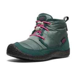 Fashion Little Kids' Howser Ii Waterproof Chukka | Dark Forest/Fuchsia Purple Kids Boots