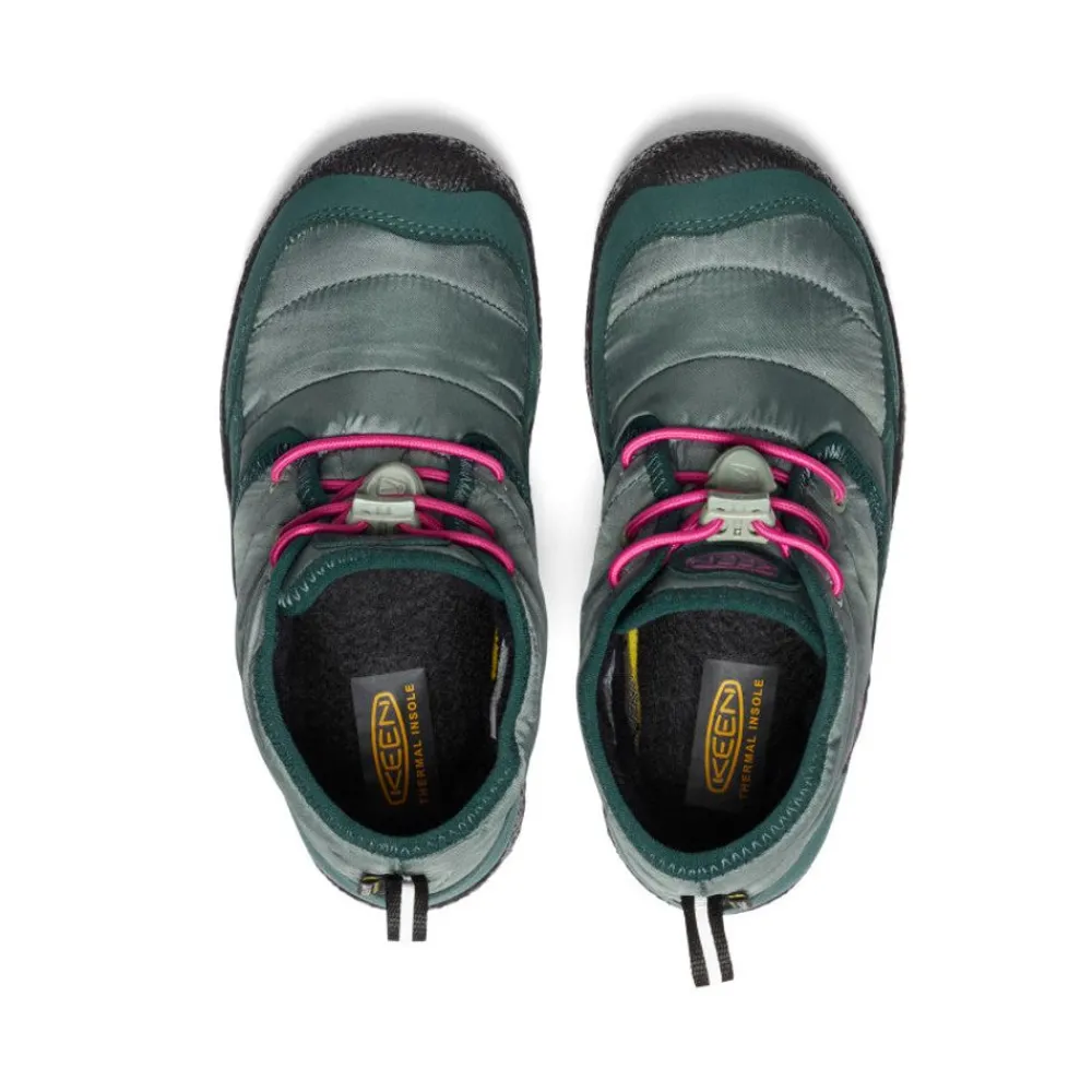 Fashion Little Kids' Howser Ii Waterproof Chukka | Dark Forest/Fuchsia Purple Kids Boots