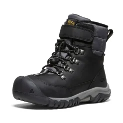 Hot Little Kids' Kanibou Waterproof Winter Boot | Black/Magnet Kids Boots