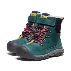 Fashion Little Kids' Kanibou Waterproof Winter Boot | Deep Lagoon/Jazzy Kids Boots