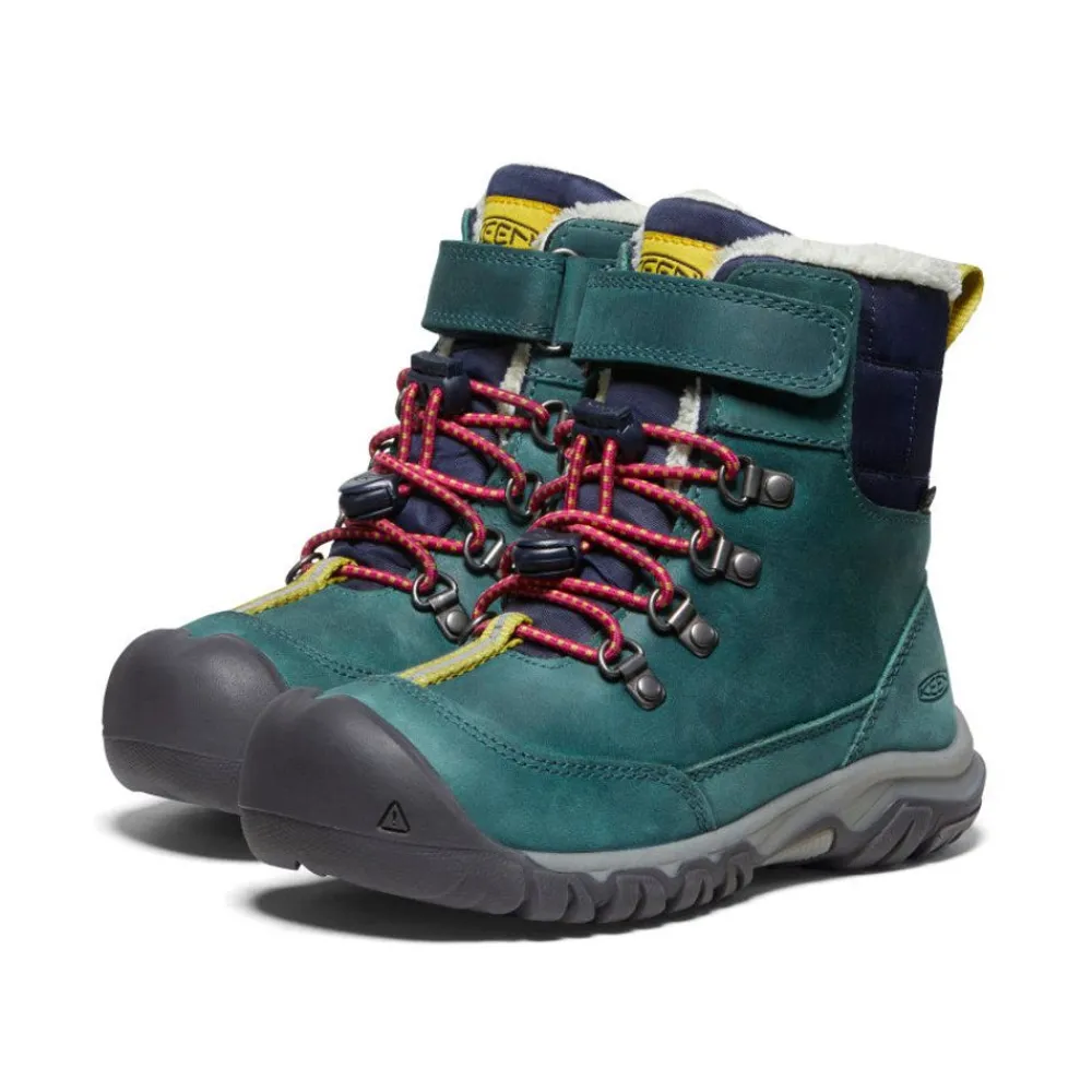 Fashion Little Kids' Kanibou Waterproof Winter Boot | Deep Lagoon/Jazzy Kids Boots