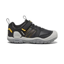 Clearance Little Kids' Knotch Peak Sneaker | Black/ Yellow Kids Shoes