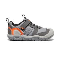 Fashion Little Kids' Knotch Peak Sneaker | Magnet/Safety Orange Kids Shoes