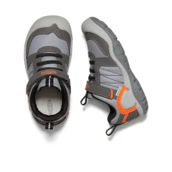 Fashion Little Kids' Knotch Peak Sneaker | Magnet/Safety Orange Kids Shoes