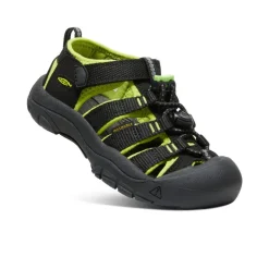 New Little Kids' Newport H2 | Black/Lime Green Kids Sandals