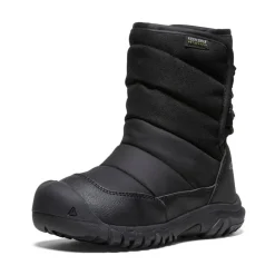 Discount Little Kids' Puffrider Waterproof Winter Boot | Black/Steel Grey Kids Boots