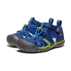 Sale Little Kids' Seacamp Ii Cnx | Blue Depths/Chartreuse Kids Sandals