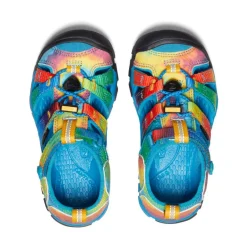 New Little Kids' Seacamp Ii Cnx | Vivid Blue/Original Tie Dye Kids Sandals