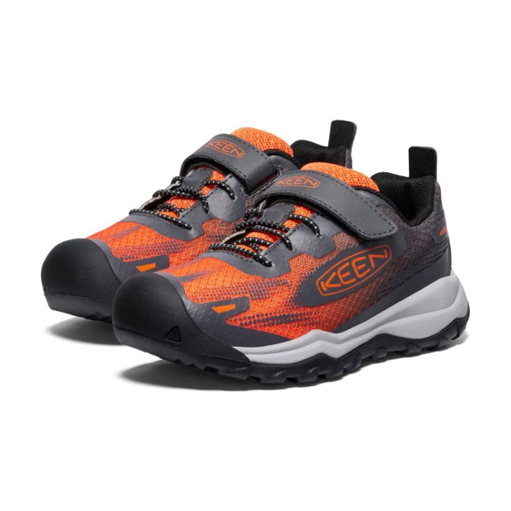 New Little Kids' Wanduro Speed Hiking Shoe | Magnet/Scarlet Ibis Kids Shoes