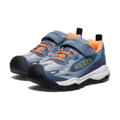 New Little Kids' Wanduro Speed Hiking Shoe | Vintage Indigo/Tangerine Kids Shoes
