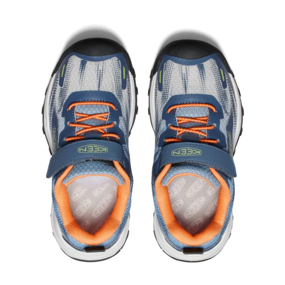 New Little Kids' Wanduro Speed Hiking Shoe | Vintage Indigo/Tangerine Kids Shoes