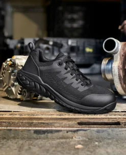 Fashion Men'S Arvada Esd Work Sneaker (Carbon-Fiber Toe) | Black/Black Men Work Boots & Shoes