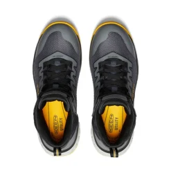 Clearance Men'S Arvada Mid Work Sneaker (Carbon-Fiber Toe) | Black/ Yellow Men Work Boots & Shoes