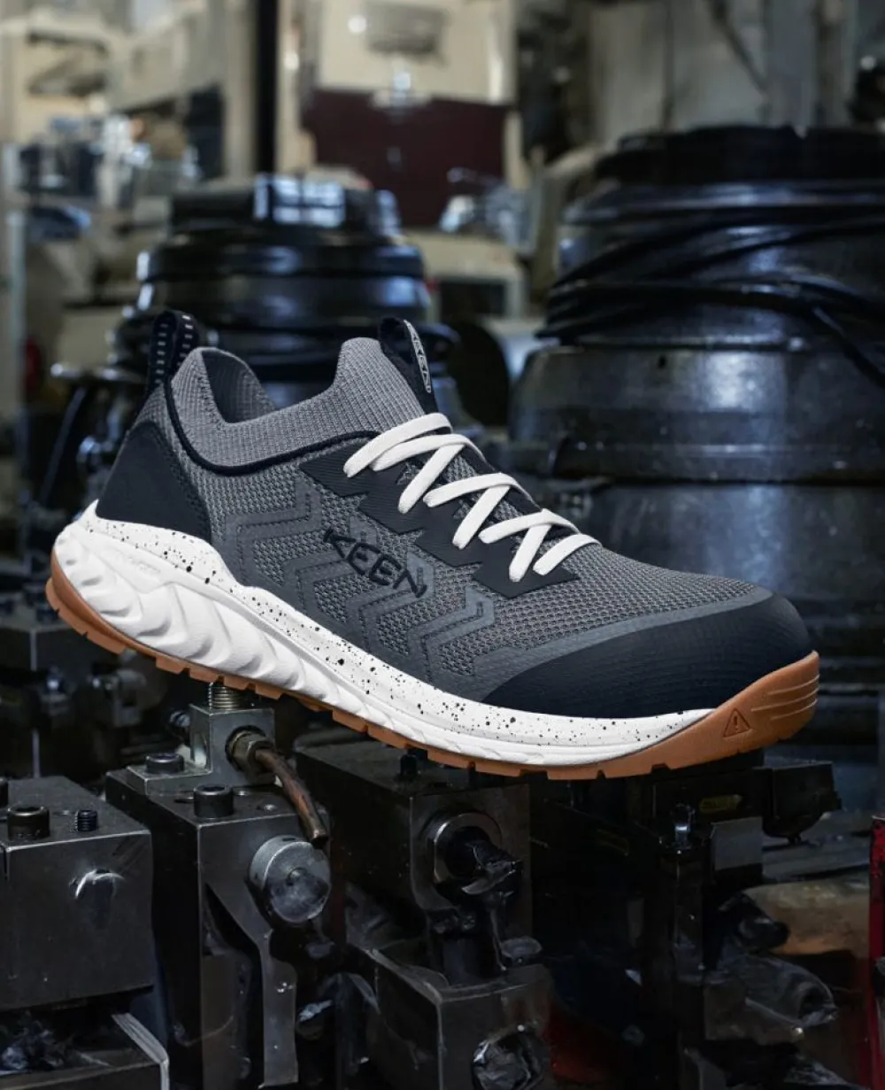 Hot Men'S Arvada Shift Work Sneaker (Carbon-Fiber Toe) | Steel Grey/Gum Men Work Boots & Shoes