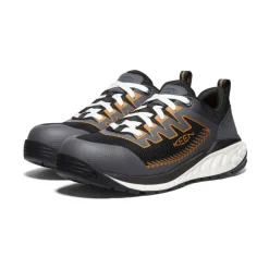 Discount Men'S Arvada Work Sneaker (Carbon-Fiber Toe) | Black/Curry Men Work Boots & Shoes
