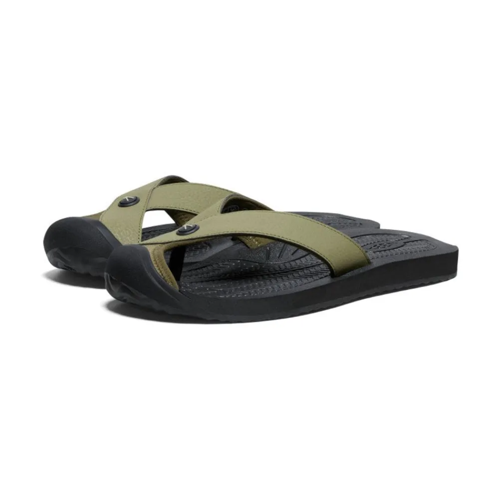 New Men'S Barbados Flip-Flop | Martini Olive/Black Men Slip-Ons