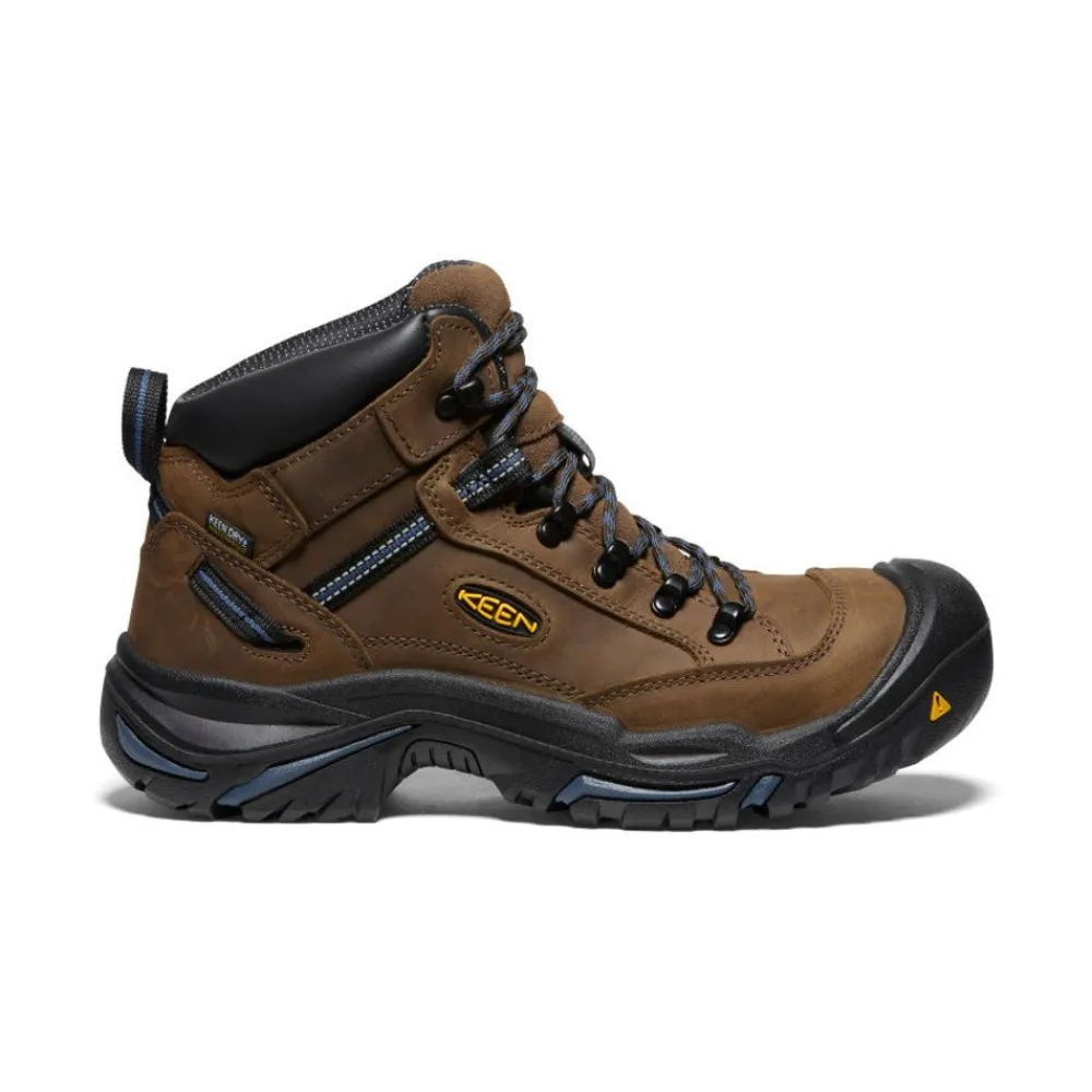 Sale Men'S Braddock Al Waterproof Mid (Steel Toe) | Bison/Ensign Blue Men Work Boots & Shoes