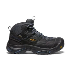 Hot Men'S Braddock Waterproof Mid (Soft Toe) | Raven/Estate Blue Men Work Boots & Shoes